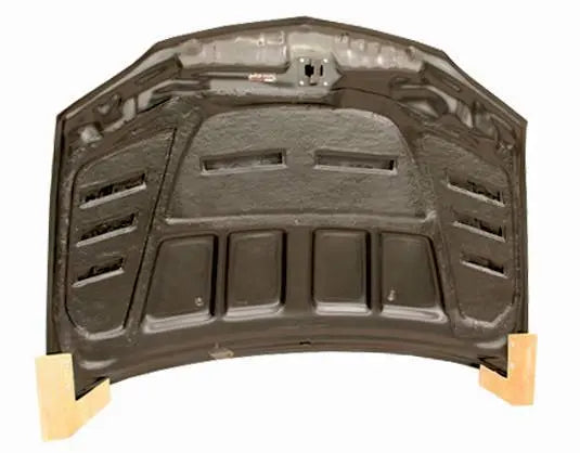 2003-2005 Mitsubishi EVO 8 4 doors VTX Style Carbon Fiber Black Hood-4