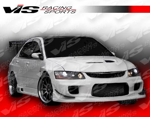 2003-2007 Mitsubishi EVO 8 EVO 9 4 doors WINGS Style FRP Primer Full Kit-1