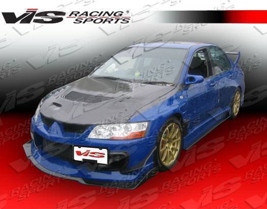 2003-2005 Mitsubishi EVO 8 4 doors Z-SPEED Style Carbon Fiber Black Front Lip-1
