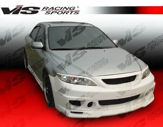 2003-2007 Mazda 6 4 doors CYBER 2 Style FRP Primer Side Skirts-1
