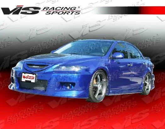 2003-2007 Mazda 6 4 doors K-SPEED Style FRP Primer Side Skirts-2