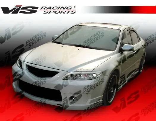 2003-2007 Mazda 6 4 doors TECHNO R 2 Style FRP Primer Side Skirts-1