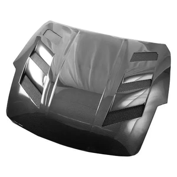 2003-2006 Nissan 350Z 2 doors AMS Style Carbon Fiber Black Hood-1