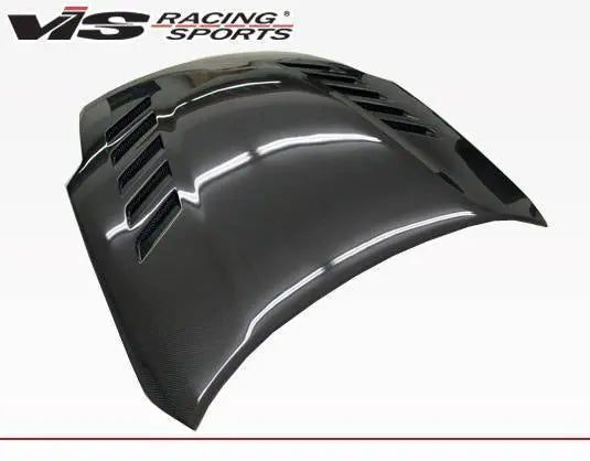 2003-2008 Nissan 350Z 2 doors Astek Style Carbon Fiber Black Hood-2