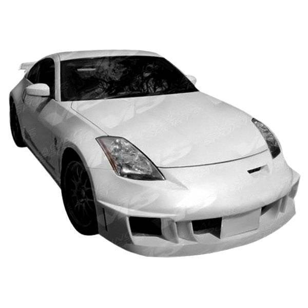 2003-2008 Nissan 350Z 2 doors FUZION Style FRP Primer Front Bumper-1
