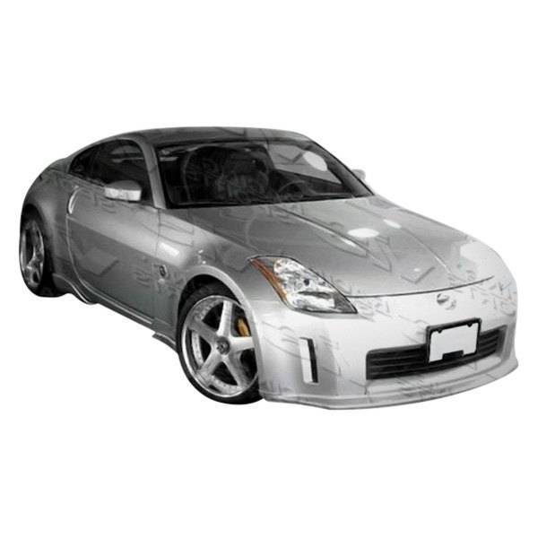 2003-2005 Nissan 350Z 2 doors Invader 1 Style FRP Primer Front Lip-1