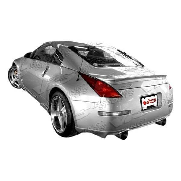 2003-2008 Nissan 350Z 2 doors Invader 1 Style FRP Primer Rear Lip-1