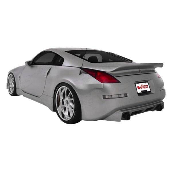 2003-2008 Nissan 350Z 2 doors INVADER 2 Style FRP Primer Rear Bumper-1