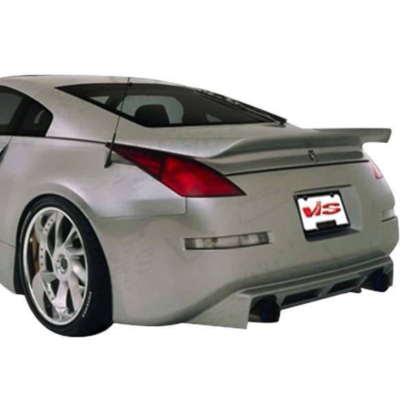 2003-2008 Nissan 350Z 2 doors INVADER 2 Style FRP Primer Rear Bumper-2