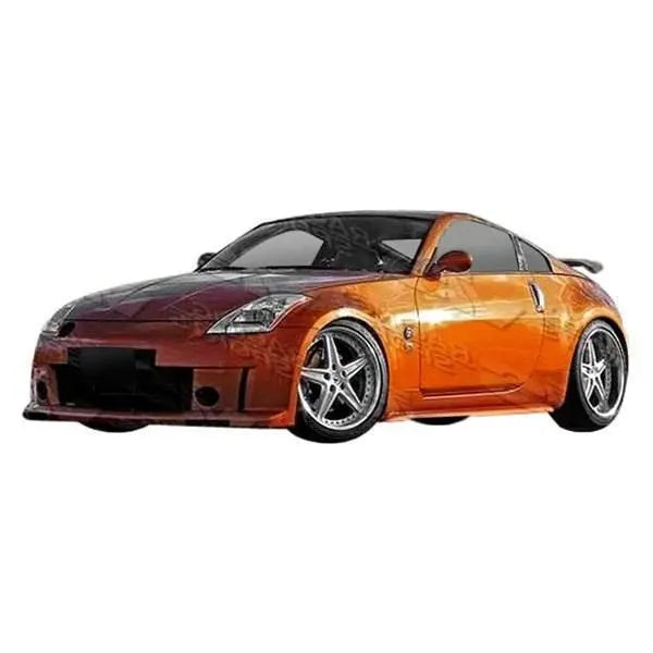 2003-2008 Nissan 350Z 2 doors Milano Style FRP Primer Side Skirts-1