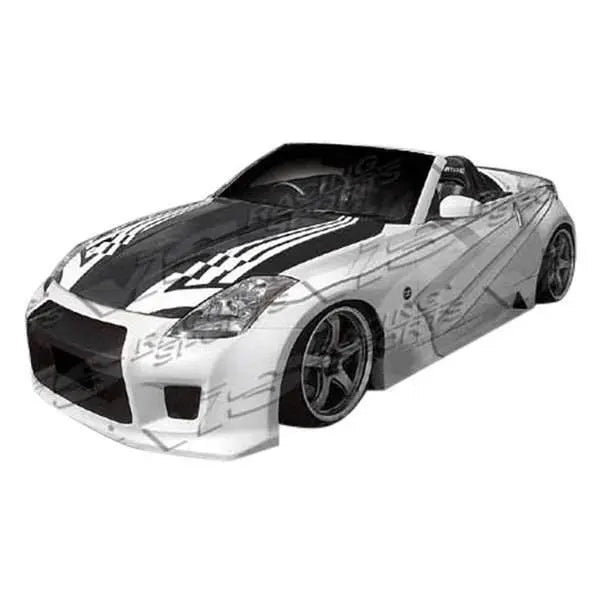 2003-2008 Nissan 350Z 2 doors R 35 Style FRP Primer Side Skirts-1