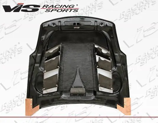 2003-2006 Nissan 350Z 2 doors SNIPER Style Carbon Fiber Black Hood-4