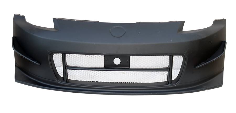 2003-2008 Nissan 350Z 2 doors TECHNO R 2 Style FRP Primer Front Bumper-3
