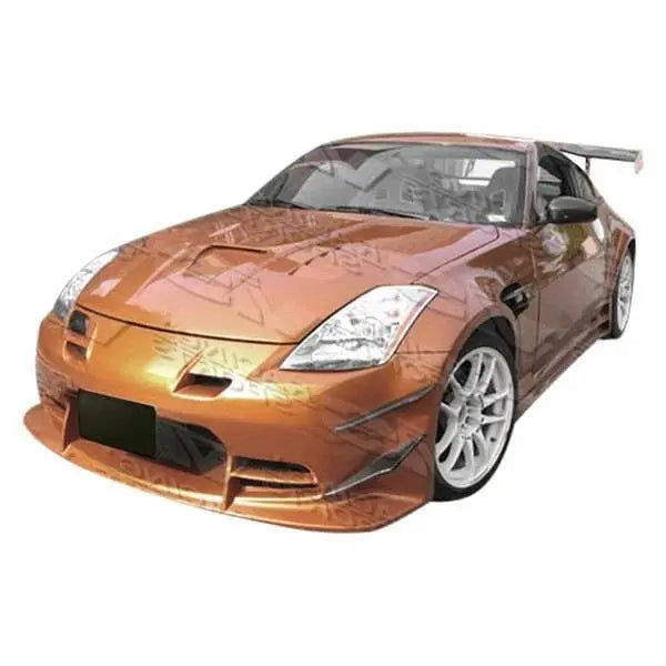2003-2008 Nissan 350Z 2 doors Tracer FX Style FRP Primer Side Skirts-1