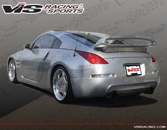 2003-2008 Nissan 350Z 2 doors VIP Style FRP Primer Rear Lip-1