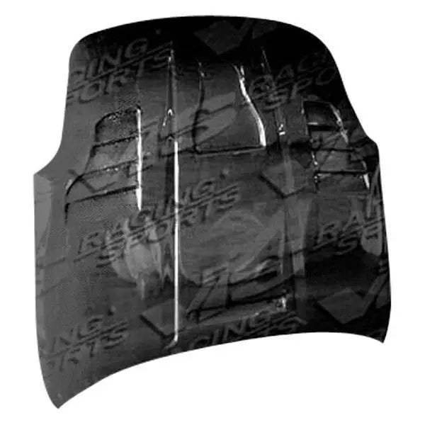 2003-2006 Nissan 350Z 2 doors Invader 3 Style Carbon Fiber Black Hood-1