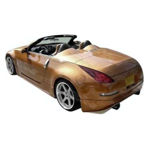 2003-2008 Nissan 350Z 2 doors V Spec Style FRP Primer Rear Lip-1