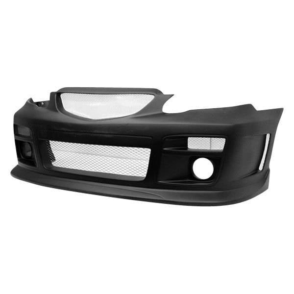 2003-2008 Toyota Corolla 4 doors FUZION Style FRP Primer Front Bumper-1