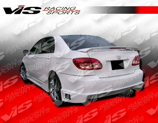 2003-2008 Toyota Corolla 4 doors STRIKER Style FRP Primer Rear Bumper-1