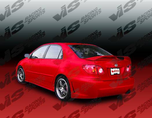 2003-2008 Toyota Corolla 4 doors TSC 3 Style FRP Primer Full Kit-2