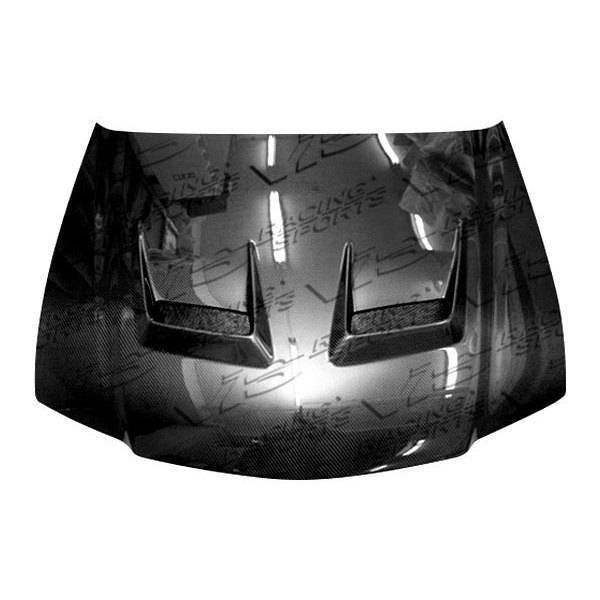 2004-2005 Acura TSX 4 doors JS Style Carbon Fiber Black Hood-1