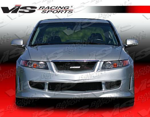 2004-2005 Acura TSX 4 doors TECHNO R Style FRP Primer Front Bumper-6