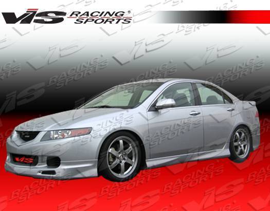 2004-2005 Acura TSX 4 doors TECHNO R 2 Style FRP Primer Front Lip-1