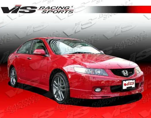 2004-2008 Acura TSX 4 doors TYPE-R Style FRP Primer Side Skirts-2