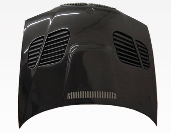 2004-2005 BMW 3 SERIES E46 2 doors GTR Style Carbon Fiber Black Hood-4