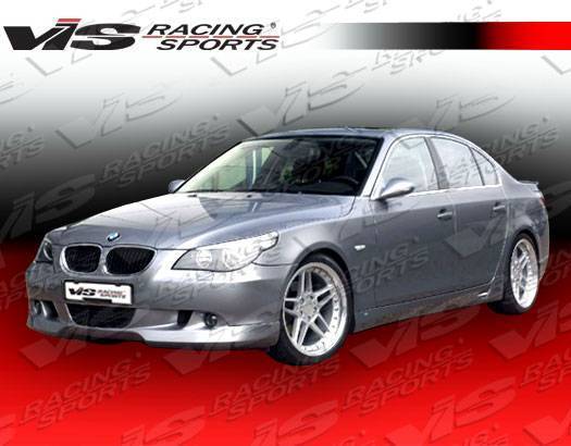 2004-2007 BMW 5 SERIES E60 4 doors A-TECH Style FRP Primer Front Lip-1
