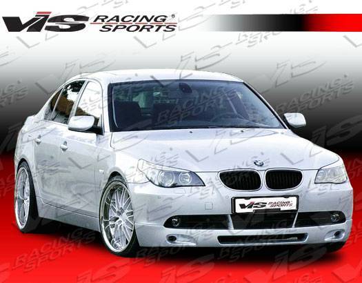 2004-2007 BMW 5 SERIES E60 4 doors B-TECH Style FRP Primer Front Lip-2