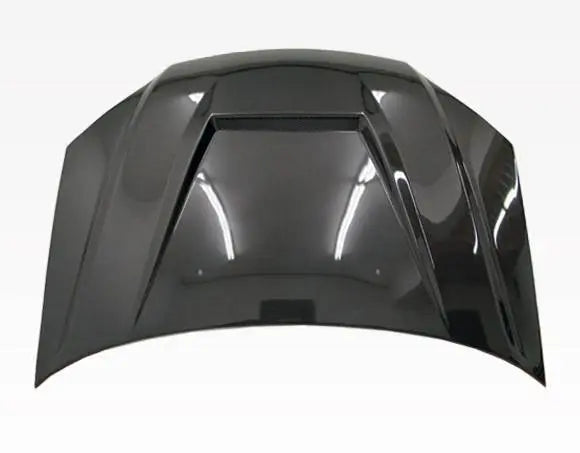 2004-2005 Honda Civic 2 doors 4 doors INVADER Style Carbon Fiber Black Hood-3