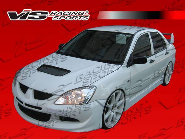 2004-2007 Mitsubishi Lancer 4 doors EVO 8 Style FRP Primer Front Bumper-4