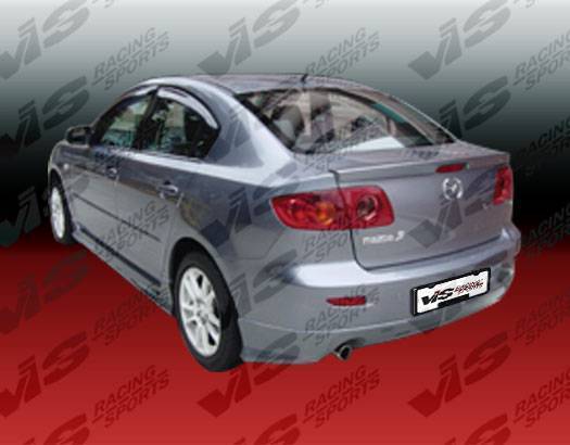 2004-2009 Mazda 3 4 doors K-SPEED Style FRP Primer Rear Bumper-2