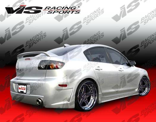 2004-2009 Mazda 3 4 doors TSC Style FRP Primer Rear Bumper-1