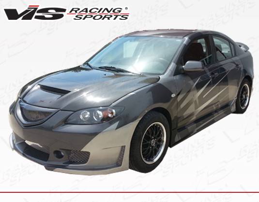 2004-2006 Mazda 3 4 doors TSC Style FRP Primer Full Kit-1