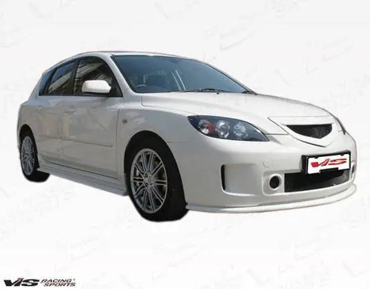 2004-2009 Mazda 3 Hatchback 4 doors A SPEC Style FRP Primer Side Skirts-2