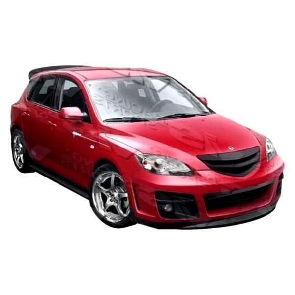2004-2009 Mazda 3 Hatchback A Tech Style FRP Primer Front Bumper-1