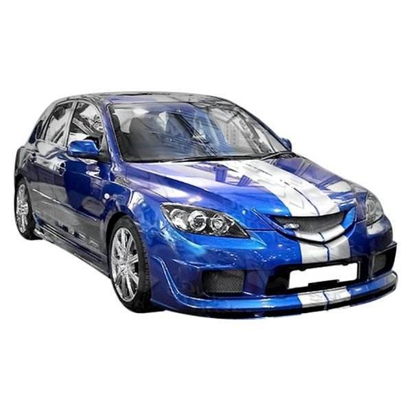 2004-2009 Mazda 3 Hatchback K Speed 2 Style FRP Primer Front Bumper-1