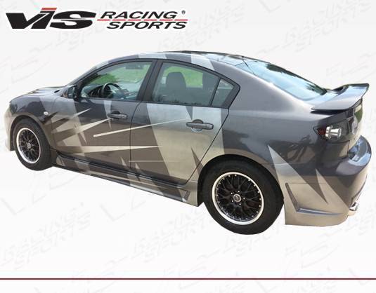 2004-2009 Mazda 3 Hatchback TSC 3 Style FRP Primer Rear Bumper-3