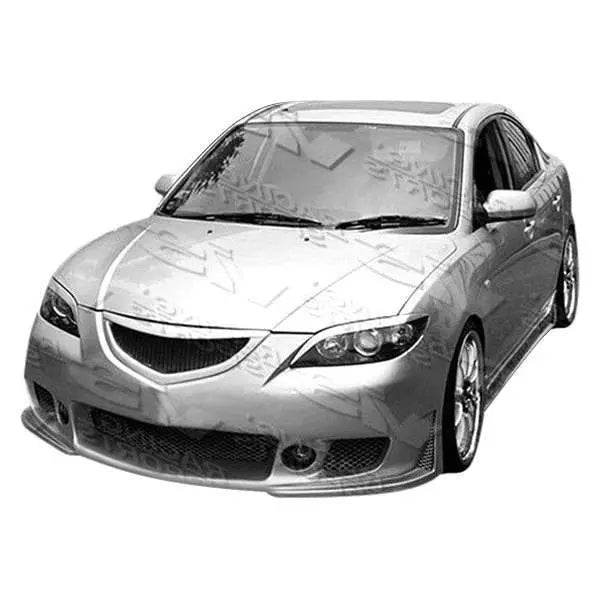 2004-2009 Mazda 3 Hatchback 4 doors TSC 3 Style FRP Primer Side Skirts-2