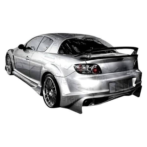 2004-2008 Mazda RX8 2 doors INVADER Style FRP Primer Rear Bumper-1