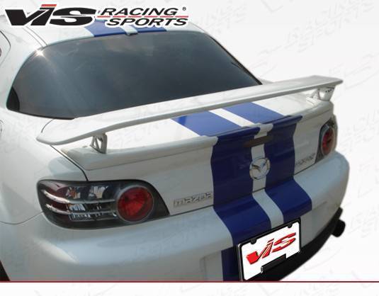 2004-2008 Mazda RX8 2 doors MAGNUM Style FRP Primer Spoiler-1