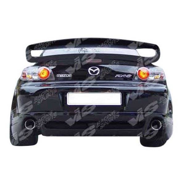 2004-2008 Mazda RX8 2 doors Razor Style FRP Primer Rear Lip-1