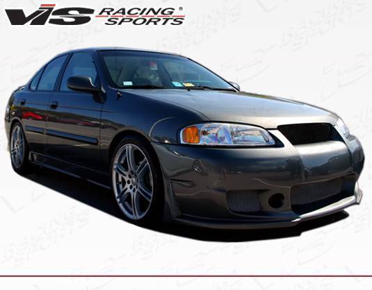 2004-2006 Nissan Sentra 4 doors TSC 3 Style FRP Primer Front Bumper-2