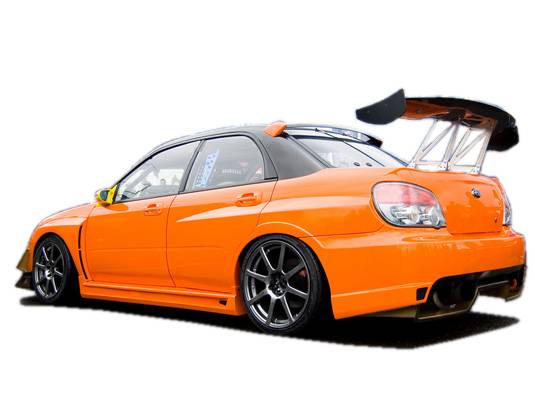 2004-2007 Subaru WRX 4 doors ORACLE Style FRP Primer Rear Bumper-1