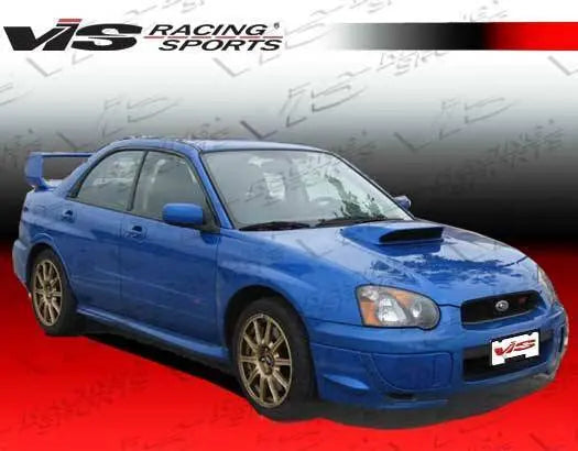 2002-2007 Subaru WRX 4 doors STI Style FRP Primer Side Skirts-2