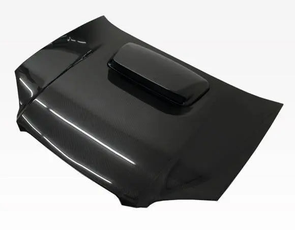 2004-2005 Subaru WRX 4 doors STI Style Carbon Fiber Black Hood-1