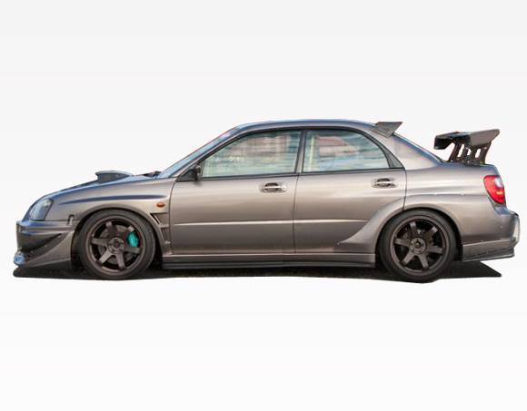 2004-2005 Subaru WRX 4 doors VRS Style FRP Primer WideBody-2