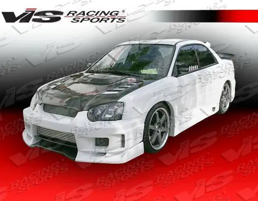 2004-2005 Subaru WRX 4 doors Z-SPEED 2 Style FRP Primer Side Skirts-2
